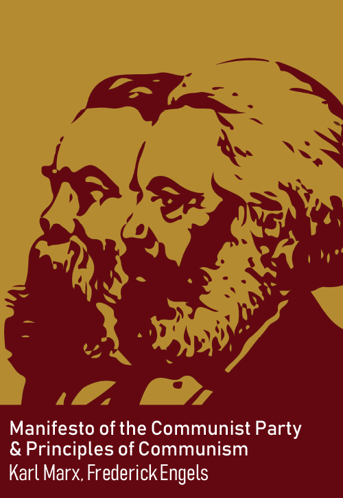 Cover of "Manifesto of the Communist Party & Principles of Communism" by Karl Marx and Friedrich Engels